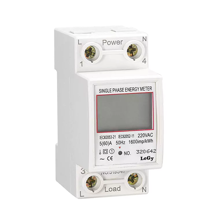 Meter Energi DIN Rail dhasar