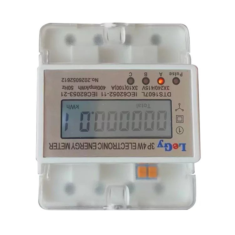 Langsung Disambungake DIN Rail Energy Meter