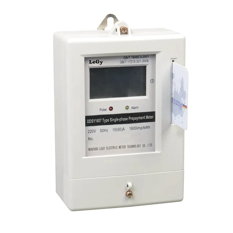 Meter Energi Prabayar Kartu IC Fase Tunggal