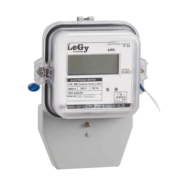 Single Phase LCD Display Multifungsi Smart Energy Meter