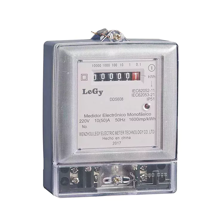 Fase Tunggal RS485 Smart Energy Meter