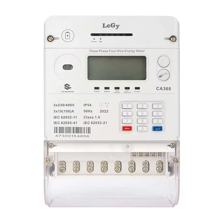 Telung Phase STS Prabayar Energy Meter